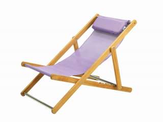 Ethimo - Elle Liegestuhl - Gestell Teak - ethitex lilac - outdoor