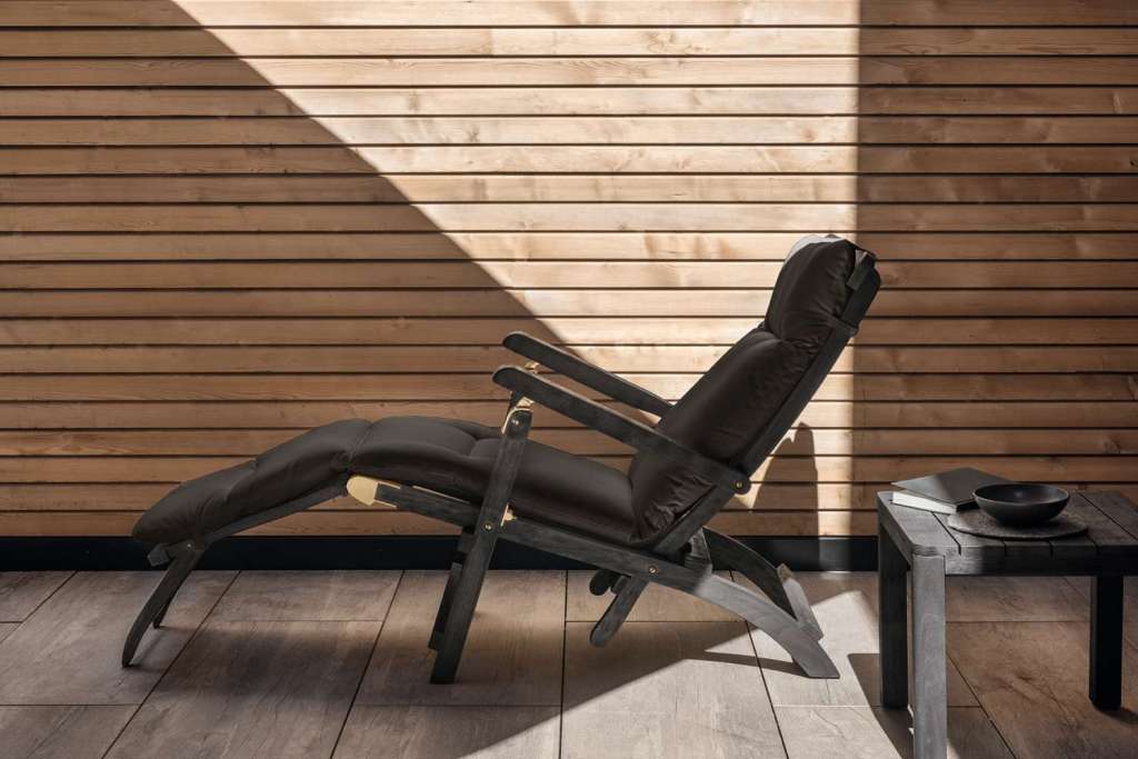 Ethimo - Cruise Liegestuhl - Mahogany Pantelleria Blue - outdoor