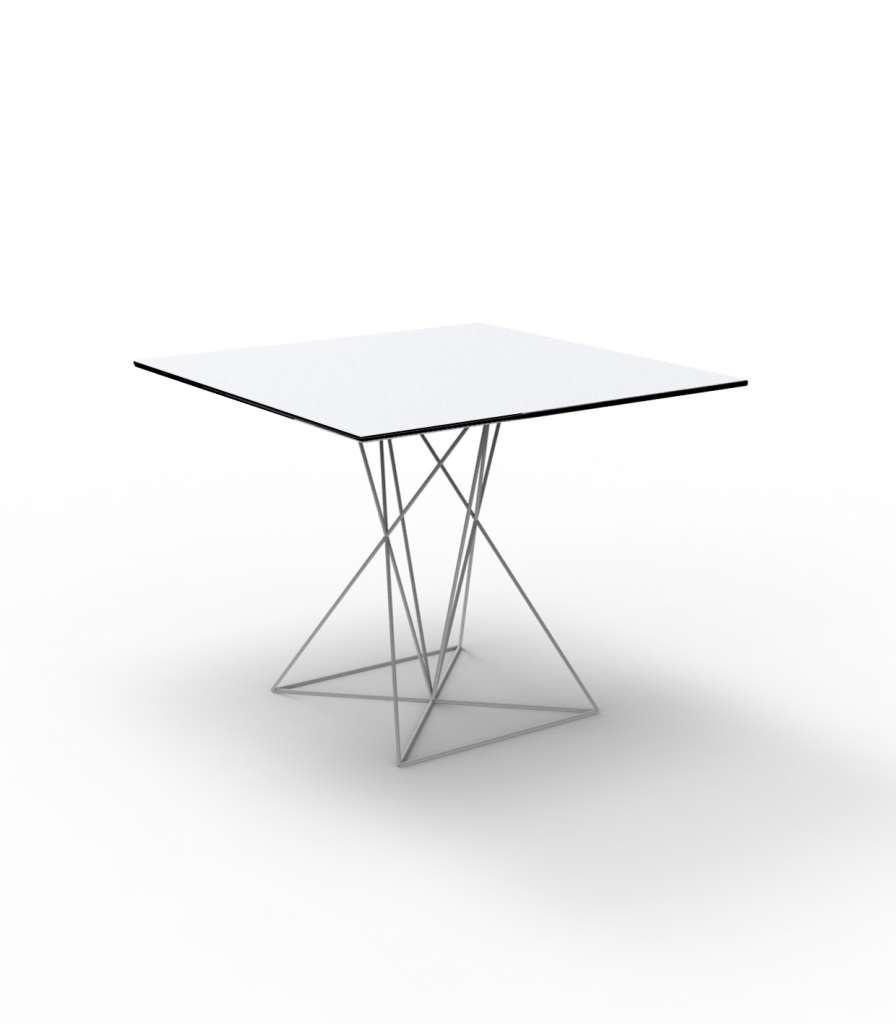 Vondom - FAZ INOX Tisch 70x70 - weiß - indoor