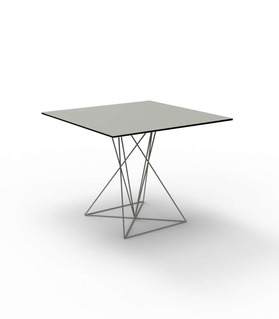 Vondom - FAZ INOX Tisch 70x70 - taupe - indoor