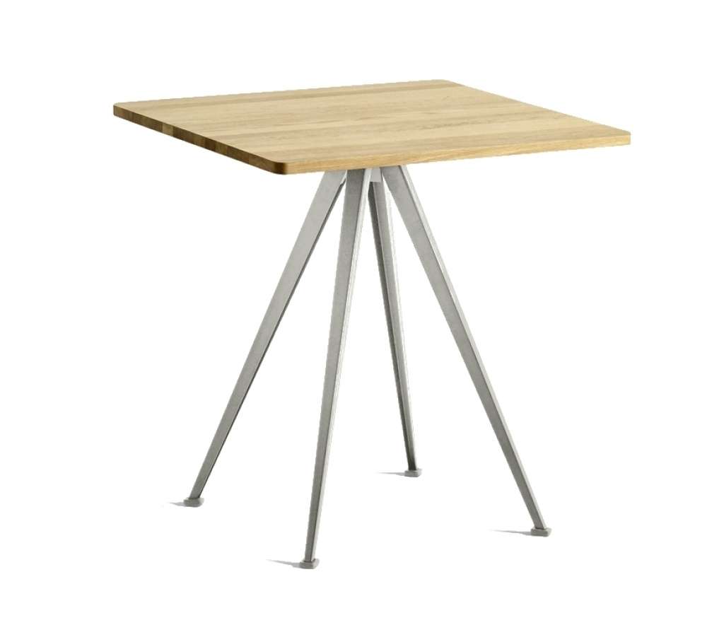 HAY - Pyramid Café Tisch 21 - Eiche geölt - Gestell beige - indoor