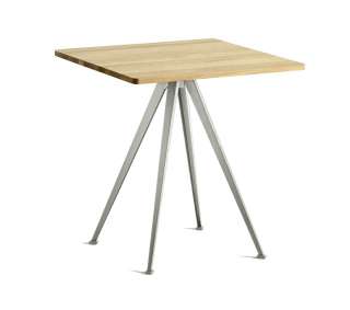 HAY - Pyramid Café Tisch 21 - Eiche geölt - Gestell beige - indoor