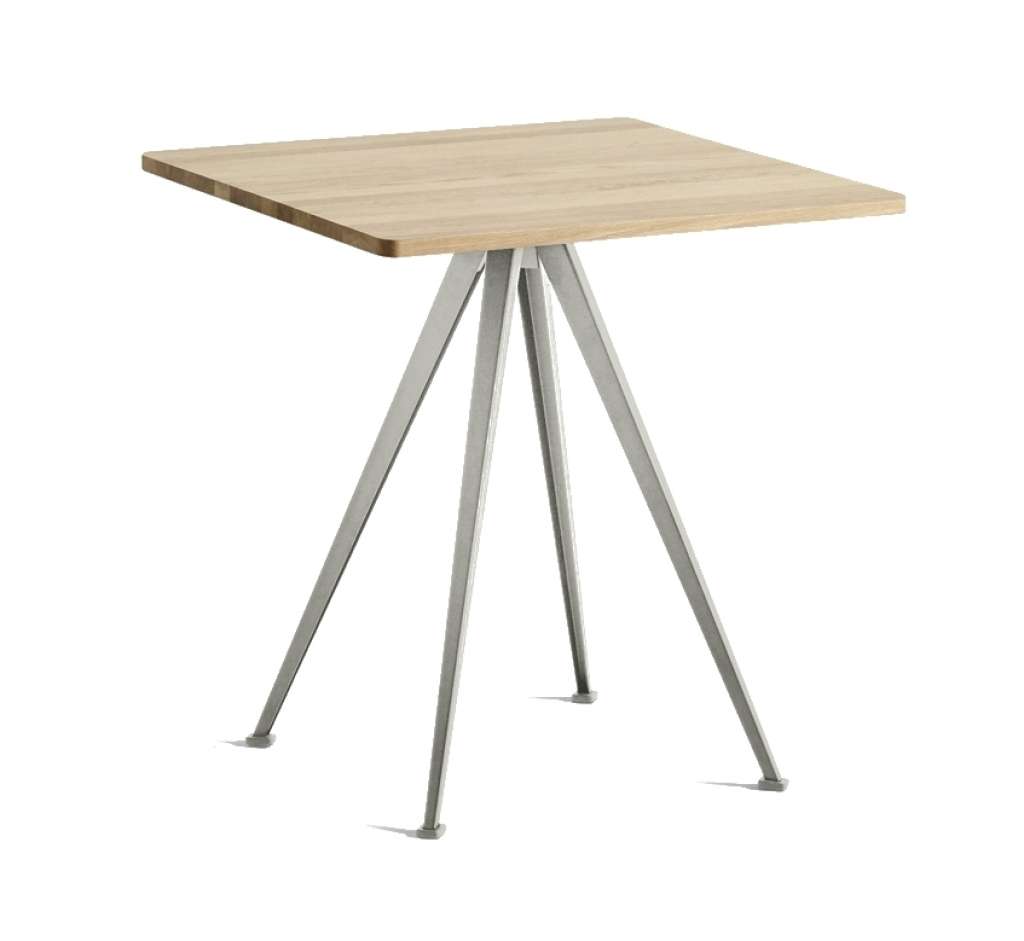 HAY - Pyramid Café Tisch 21 - Eiche matt lackiert - Gestell beige - indoor