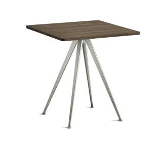 HAY - Pyramid Café Tisch 21 - Eiche geräuchert - Gestell beige - indoor