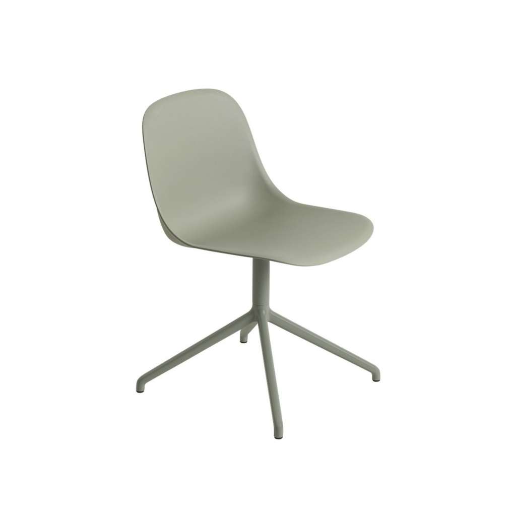 Muuto - Fiber Side Stuhl - Drehfuß Shell - Dusty Green/Dusty Green - indoor