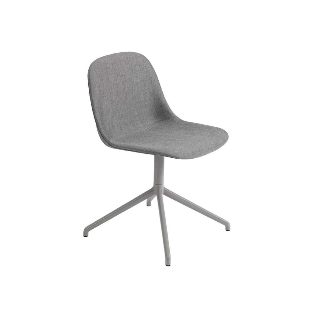 Muuto - Fiber Side Stuhl - Drehfuß Textil - Remix 133/Grey - indoor