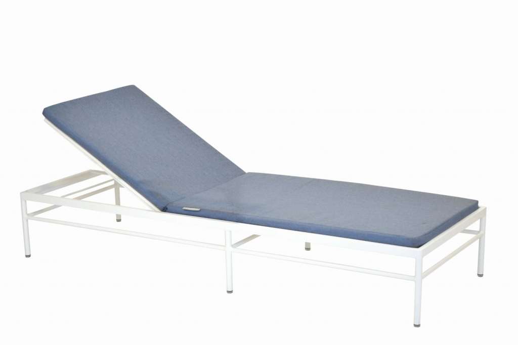 Vlaemynck - Rivage Sonnenliege - weiss / blau - outdoor