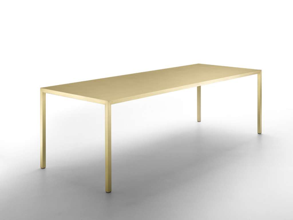 MDF Italia - Tense Material Tisch - Messing - 90 x 160 - indoor
