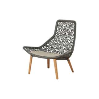 Kettal - Maia Relaxsessel - Holzgestell - teak/ margeno Seil - indoor
