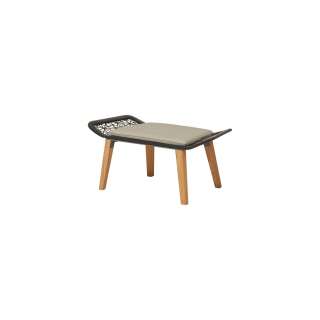 Kettal - Maia Hocker - teak/ margeno Seil - indoor