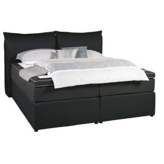 Welnova BOXSPRINGBETT Webstoff 140/200 cm INKL. Matratze, Topper, Grau