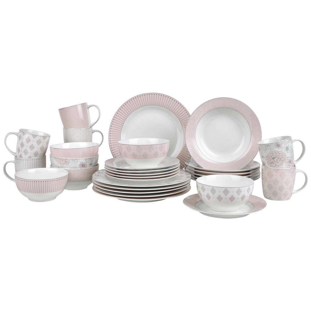 Landscape New Bone China KOMBISERVICE 30-teilig, Weiß