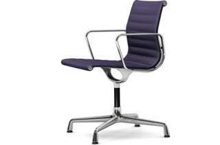Vitra - Aluminium Chair - EA 104 - 75 dunkelblau moorbraun - indoor