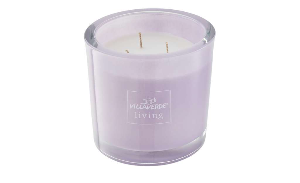 3-Docht-Duftkerze  Vanilla-Lavendel ¦ lila/violett ¦ Glas , Wachs ¦ Maße (cm): H: 12 Ø: [12.0] Dekoration > Kerzen & Lichter - Höffner