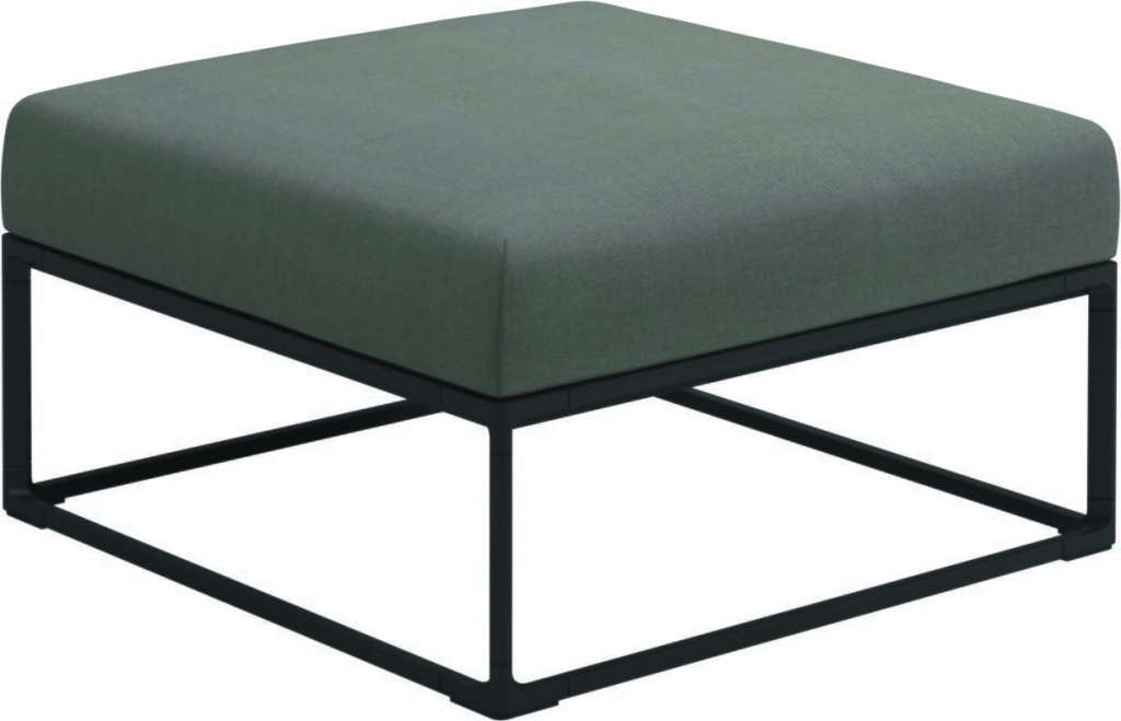Gloster - Maya Ottomane - fife rainy grey - gestell meteor - outdoor