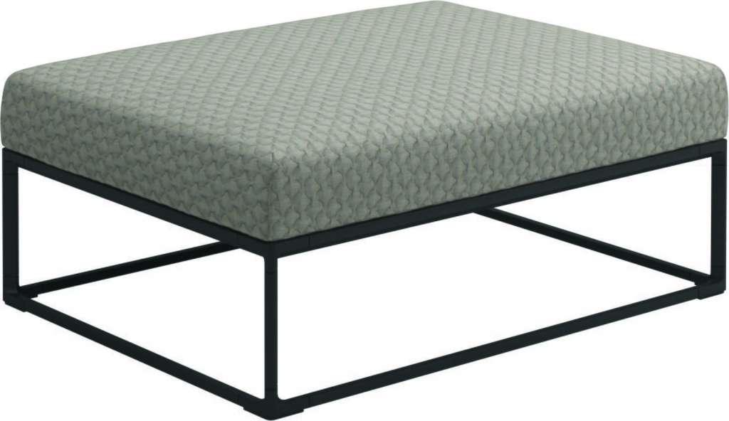 Gloster - Maya Ottomane - wave buff - gestell meteor - 100 x 75 cm - outdoor
