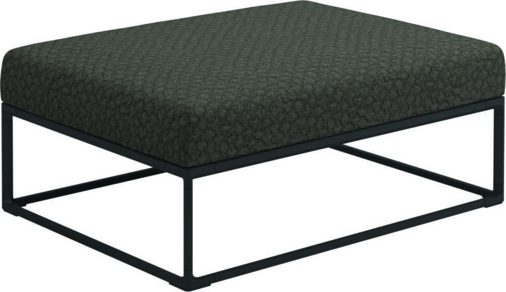 Gloster - Maya Ottomane - wave quarry - gestell meteor - 100 x 75 cm - outdoor