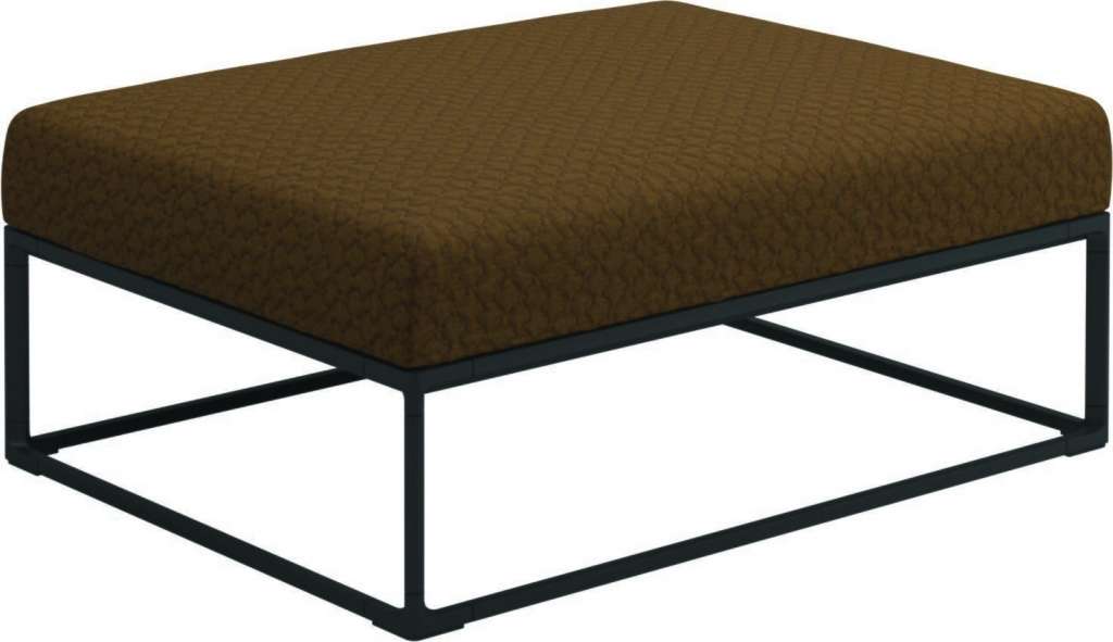 Gloster - Maya Ottomane - wave russet - gestell meteor - 100 x 75 cm - outdoor