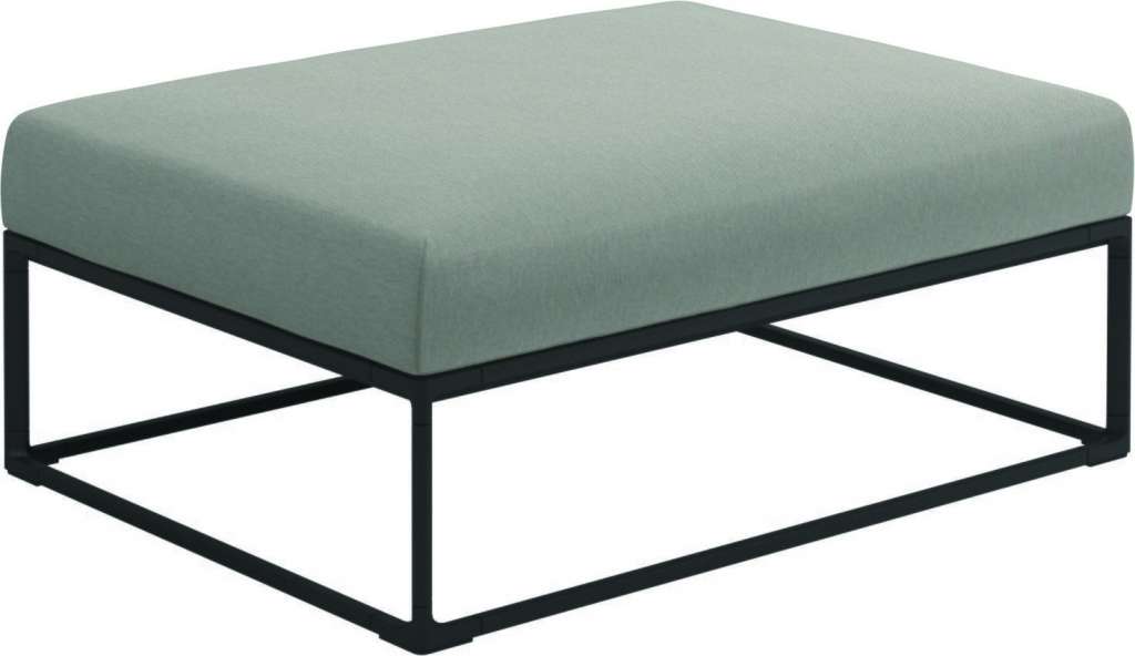 Gloster - Maya Ottomane - tuck malt - gestell meteor - 100 x 75 cm - outdoor