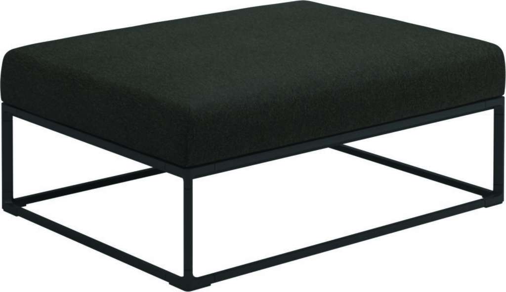Gloster - Maya Ottomane - tuck sable - gestell meteor - 100 x 75 cm - outdoor