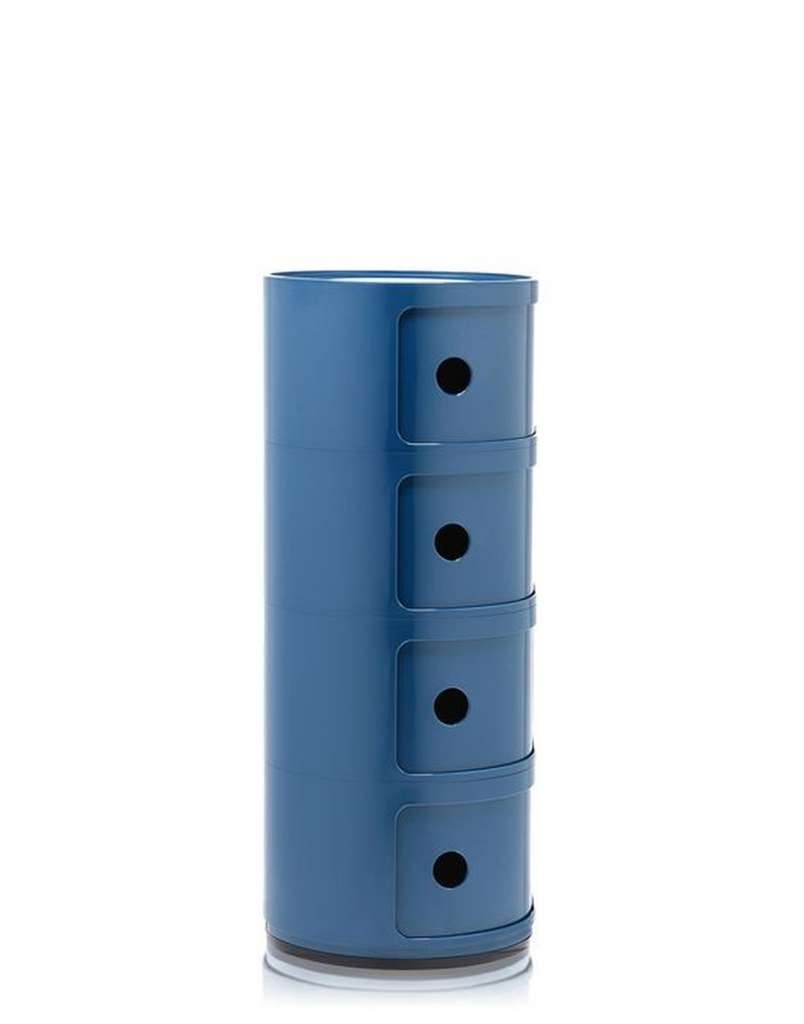 Kartell - Componibili Container - 4 Elemente - blau - indoor