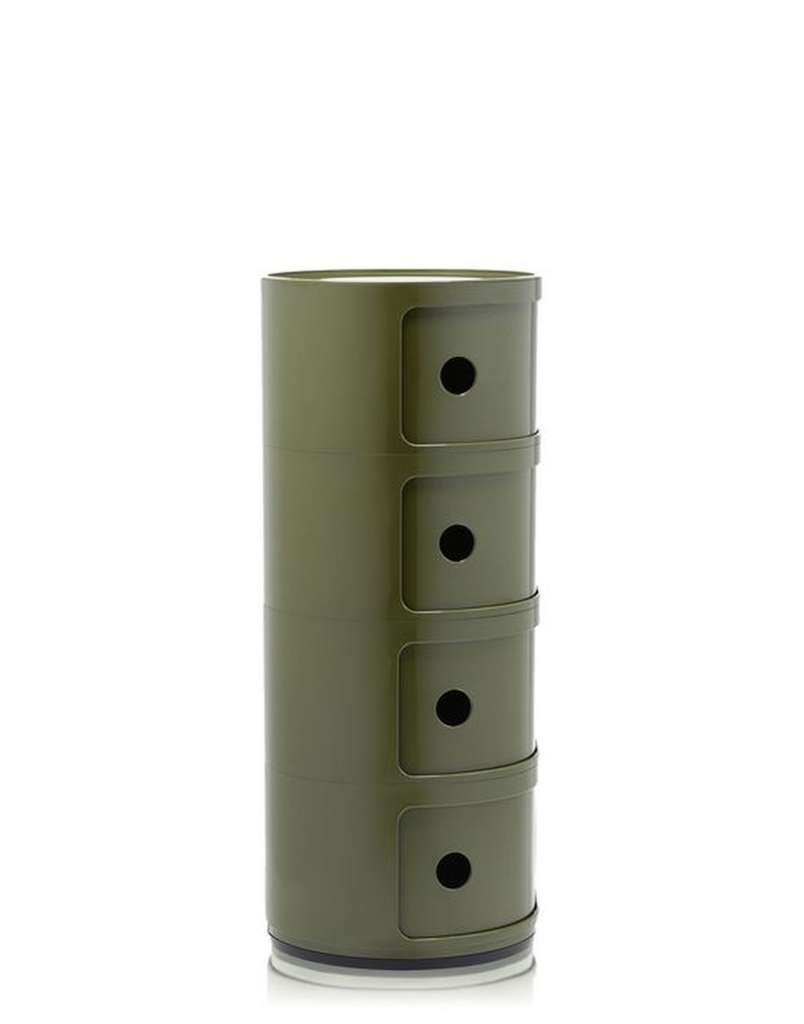 Kartell - Componibili Container - 4 Elemente - grün - indoor