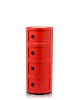 Kartell - Componibili Container - 4 Elemente - rot - indoor