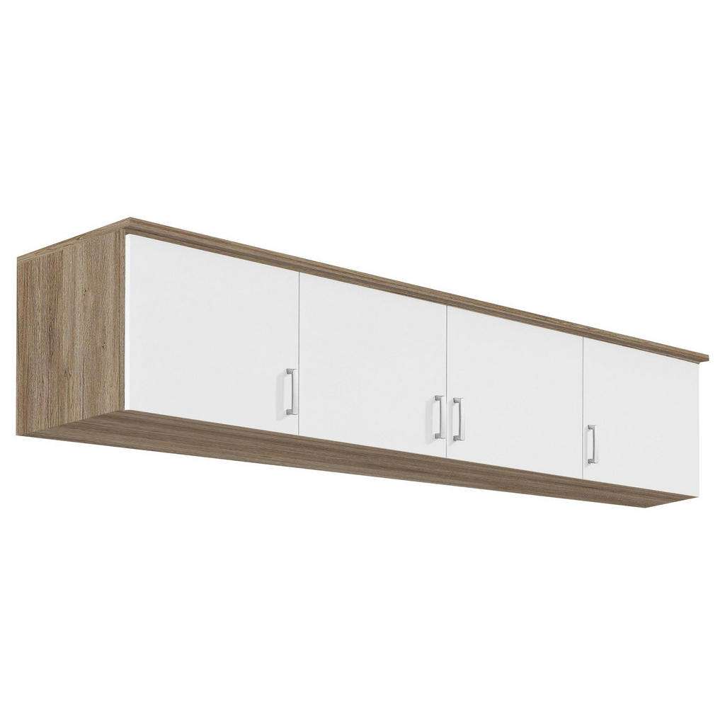 Carryhome AUFSATZSCHRANK 181/39/54 cm Weiß, Braun