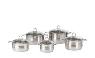 KHG Topfset 5-teilig  Platin ¦ silber ¦ Edelstahl Töpfe & Pfannen & Zubehör > Topf und Pfannen-Sets - Höffner