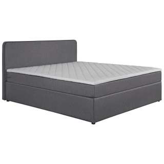 Carryhome BOXSPRINGBETT 140/200 cm INKL., Grau