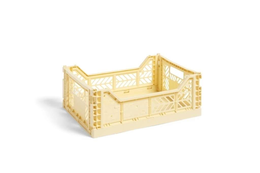HAY - Colour Crate Korb - light yellow - M - indoor