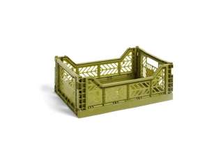 HAY - Colour Crate Korb - olive - M - indoor