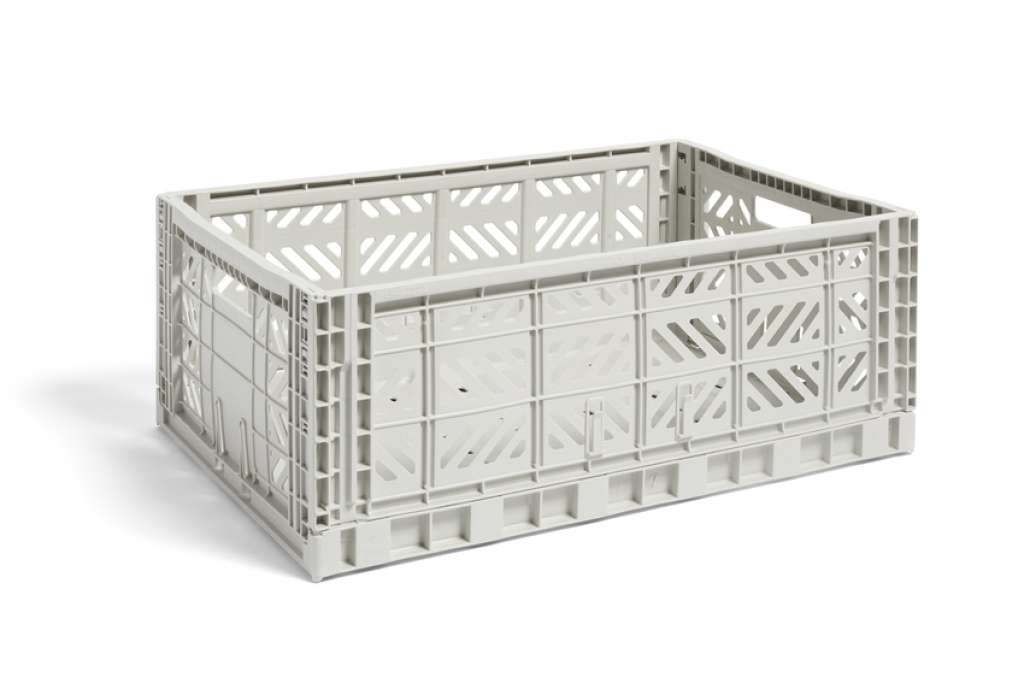 HAY - Colour Crate Korb - light grey - L - indoor