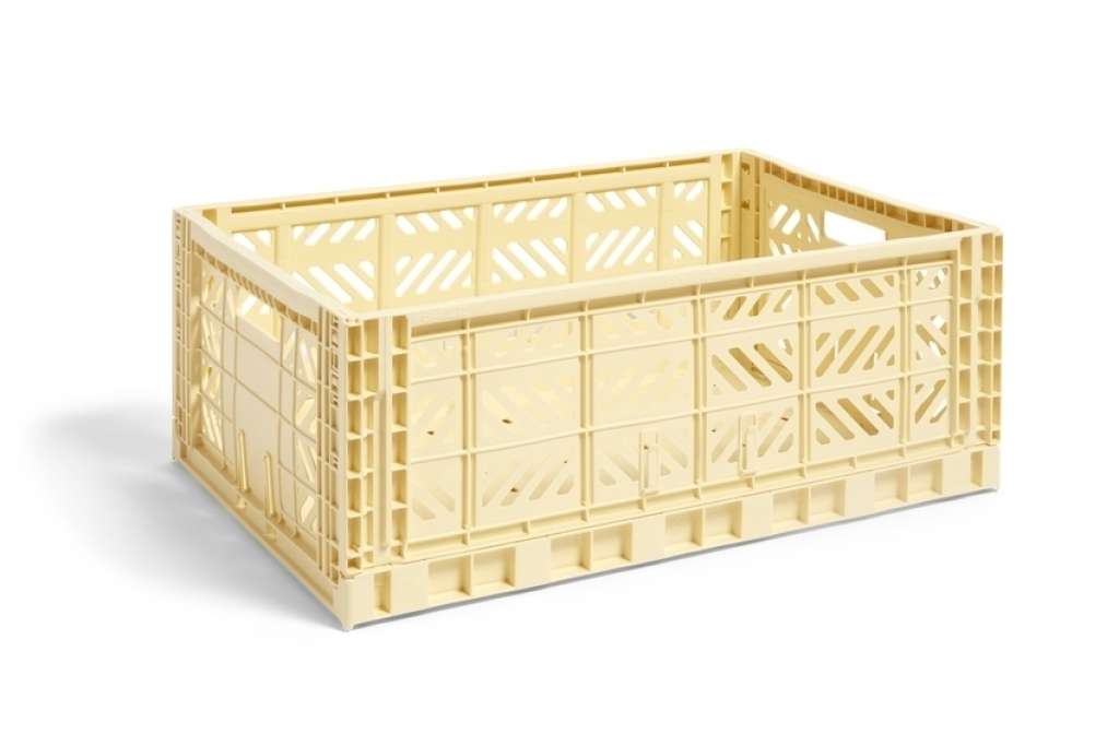HAY - Colour Crate Korb - light yellow - L - indoor