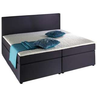 Carryhome BOXSPRINGBETT Flachgewebe 140/200 cm INKL. Matratze, Topper, Weiß