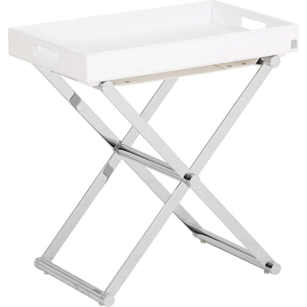 Joop! BEISTELLTISCH rechteckig Weiß, Silber