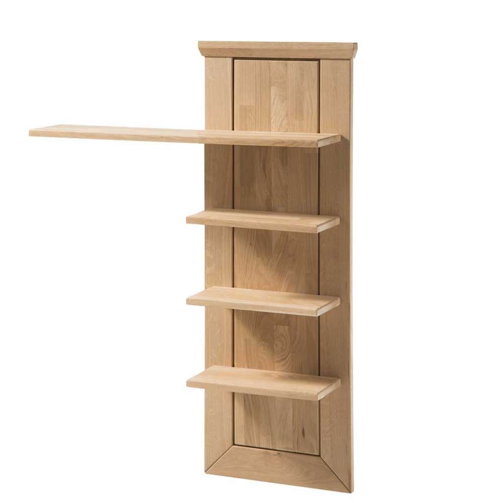 Wand Regal aus Wildeiche Massivholz Bianco geölt