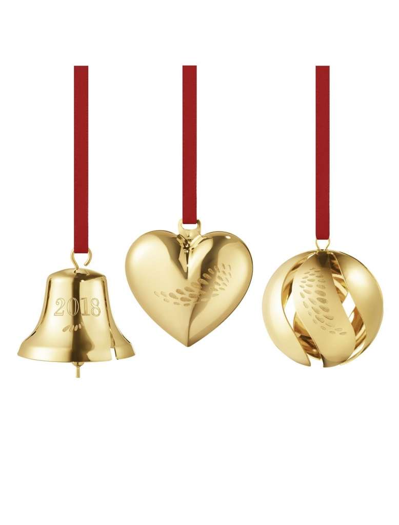 Georg Jensen - Cc 2018 Giftset Heart, Bell, Ball Gold - indoor
