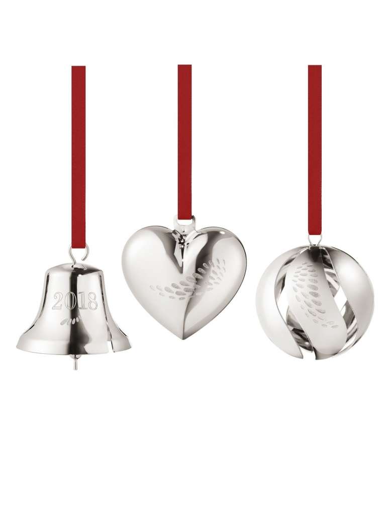 Georg Jensen - Cc 2018 Giftset Heart, Bell, Ball Palladium - indoor