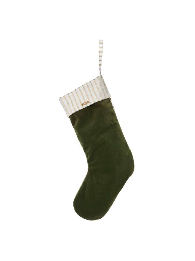 ferm LIVING - Christmas Velvet Stocking - Brown - indoor