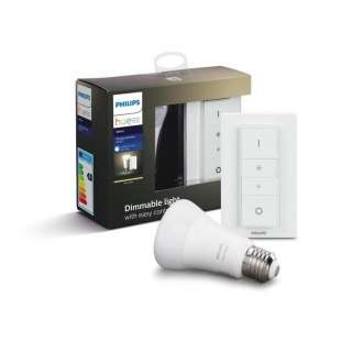 Philips HUE WHITE LEUCHTMITTEL+DIMMER E27 9,5 W, Weiß