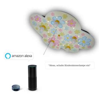 XXXL KINDERDECKENLEUCHTE Amazon Alexa, Mehrfarbig