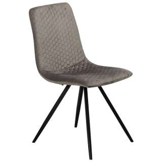 Carryhome STUHL Samt Grau