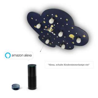 XXXL KINDERDECKENLEUCHTE Amazon Alexa, Blau, Geld