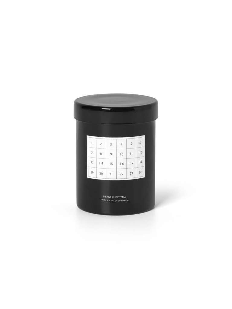 ferm LIVING - Scented Kerzen-Adventskalender - schwarz - indoor