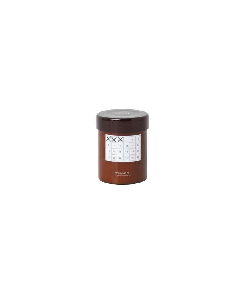 ferm LIVING - Scented Kerzen-Adventskalender - rotbraun - indoor