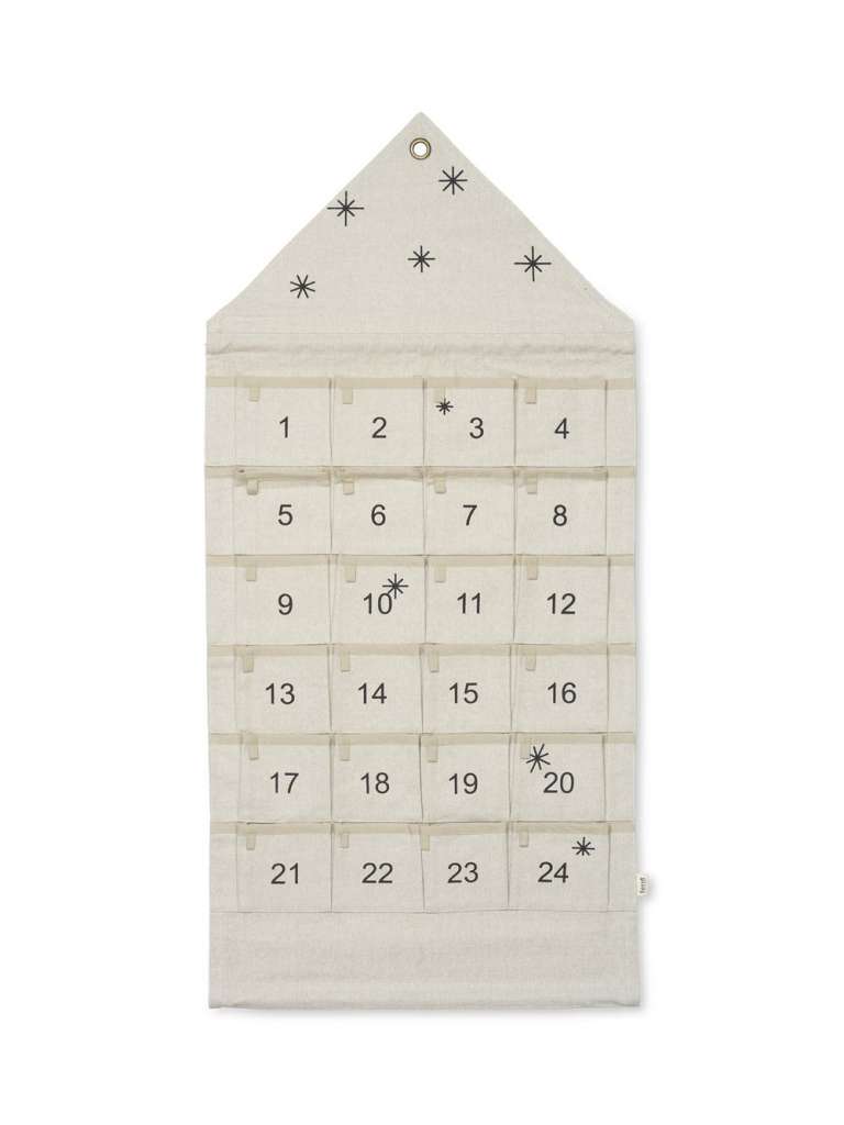 ferm LIVING - Star Weihnachtskalender - kurz - sand - indoor
