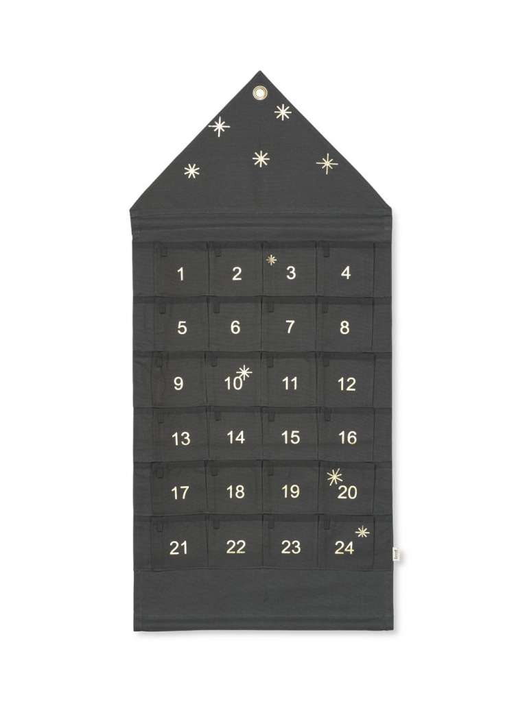 ferm LIVING - Star Weihnachtskalender - kurz - grün - indoor