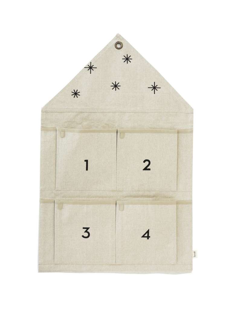 ferm LIVING - Star Adventskalender - sand - indoor