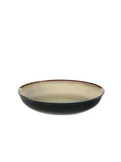 Serax - Terres De Rêve Teller tief - misty grey/ dark blue - indoor